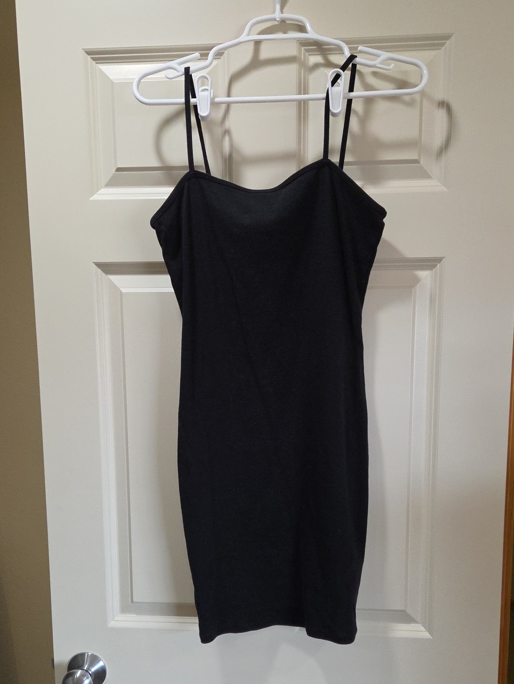 Topshop Black Spaghetti Strap Body-Con Dress